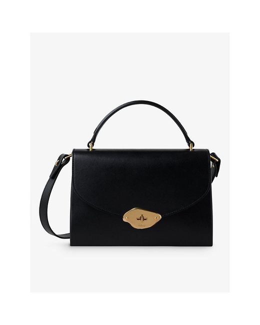 Mulberry Black Lana Leather Top-handle Bag