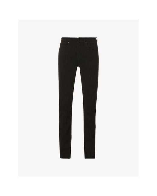 7 For All Mankind Black Slimmy Tapered Luxe Performance Plus Slim-fit Tapered Jeans for men