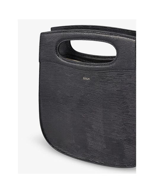 Soeur Black Cheri Leather Cross-Body Bag
