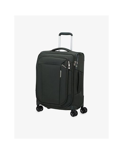 Samsonite Black Respark Spinner Soft Case 4 Wheel Recycled-plastic Cabin Suitcase