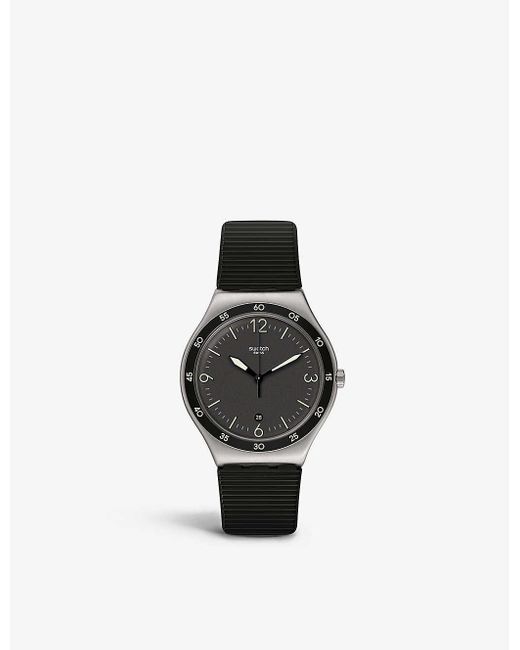 swatch black suit