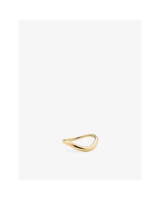 MEJURI Metallic Dôme Figure Slim 10Ct Ring