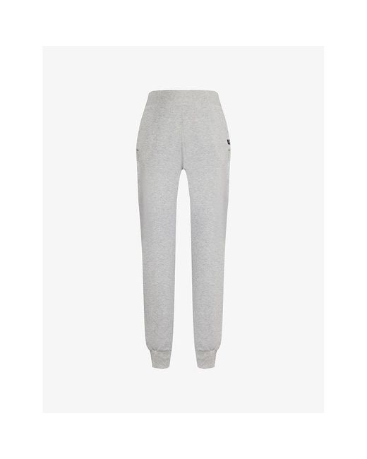 GYMSHARK Gray X Leana Deeb Two-Slip-Pockets Stretch-Woven-Blend Jogging Bottoms