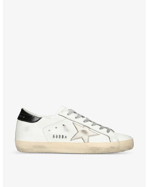 Golden Goose Deluxe Brand Natural Superstar 11538 Brand-patch Leather Low-top Trainers