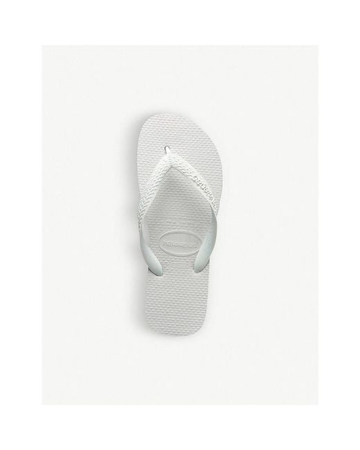 Havaianas White Top Rubber Flip-Flops