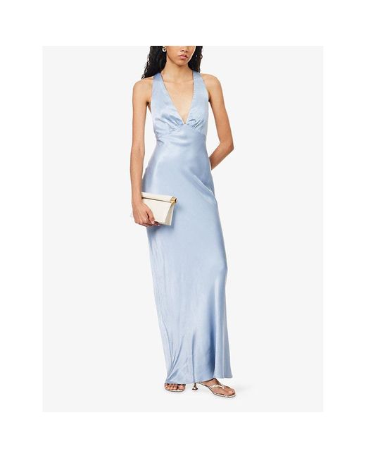 blue dress with nude heels STYLE 89050 main image 1