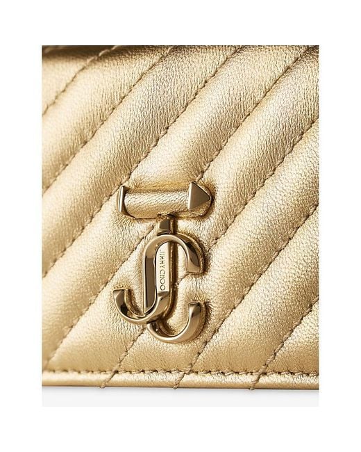 Jimmy Choo Natural Curve Nello Quilted Leather Cardholder