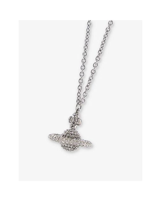 Vivienne Westwood White Grace Brass Necklace for men