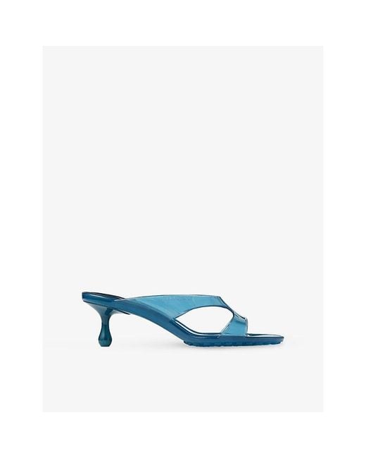 Jimmy Choo Blue Jelly Drop 50 Jelly Sandals