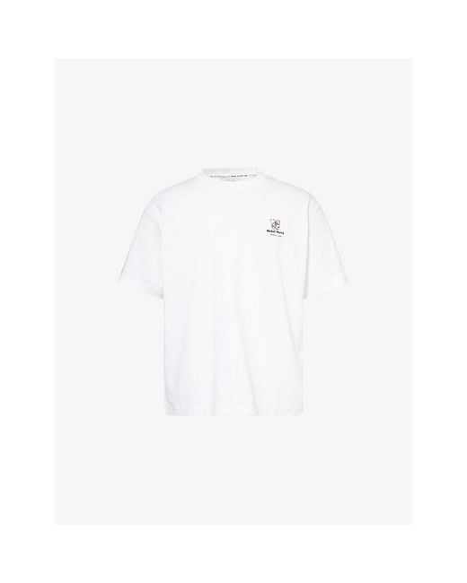 Percival White Hotel Bistro Oversized Cotton-Jersey T-Shirt for men