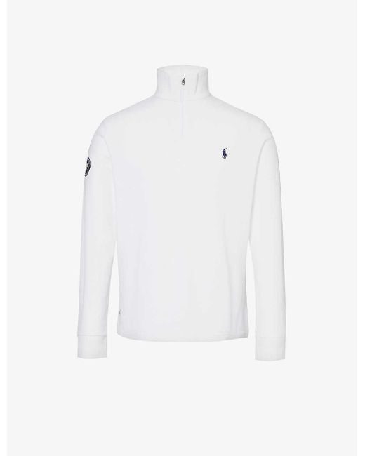 Polo Ralph Lauren White X Wimbledon Cotton-piqué Sweatshirt for men