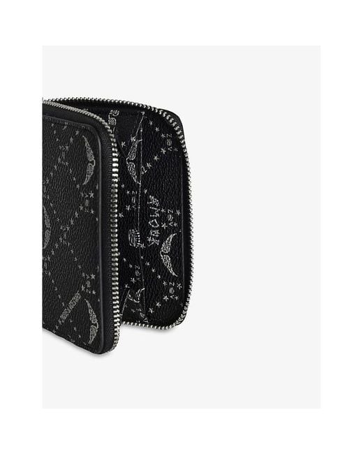 Zadig & Voltaire Black Mini Zv Leather Wallet