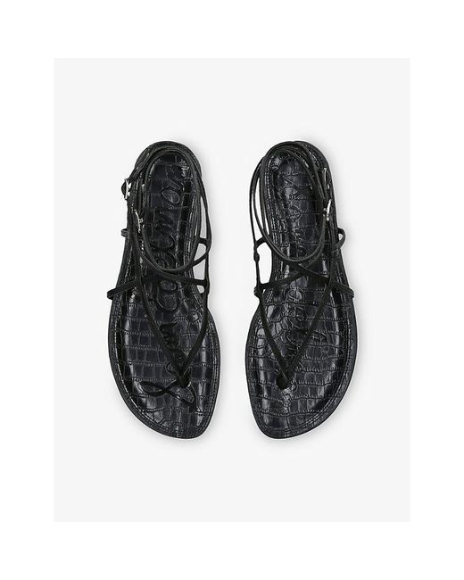 Sam Edelman Black Clarra Leather Sandals