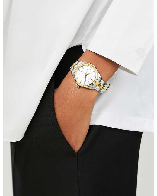 Tissot Womens Stainless Steel T1012102203100 Pr 100 Stainless Steel And  Gold Watch in Nero (Black) - Save 16% - Lyst