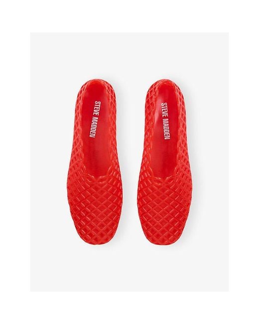 Steve Madden Red Grove 2 Woven Ballet Flats