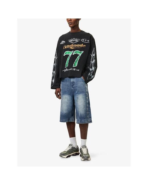 GODMADE Black Absolution Long-Sleeve Cotton T-Shirt for men