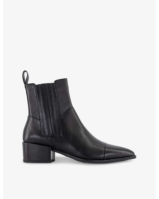 Vagabond Black Marja Point-toe Leather Chelsea Boots