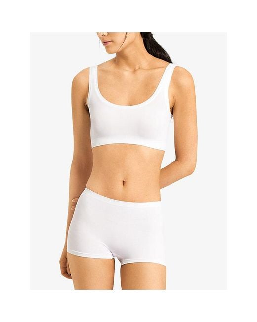 Hanro White Touch Feeling Microfiber Boy Shorts