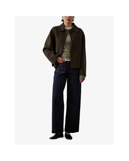 Soeur Blue Harry Straight-Leg High-Rise Stretch-Denim Jeans
