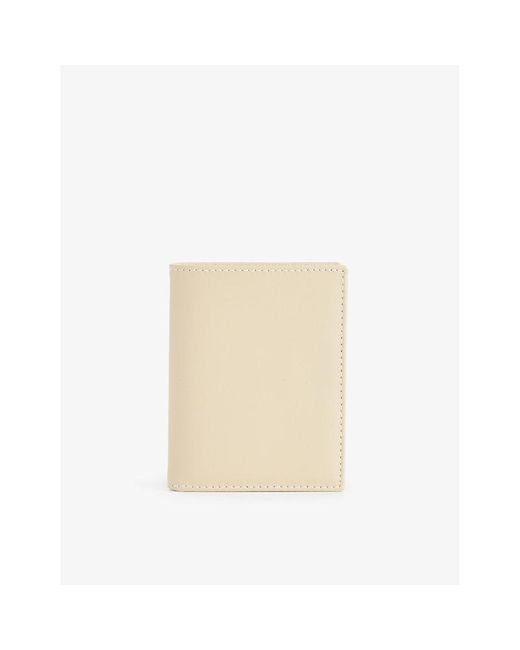 Comme des Garçons Natural Foiled-logo Bifold Leather Wallet for men