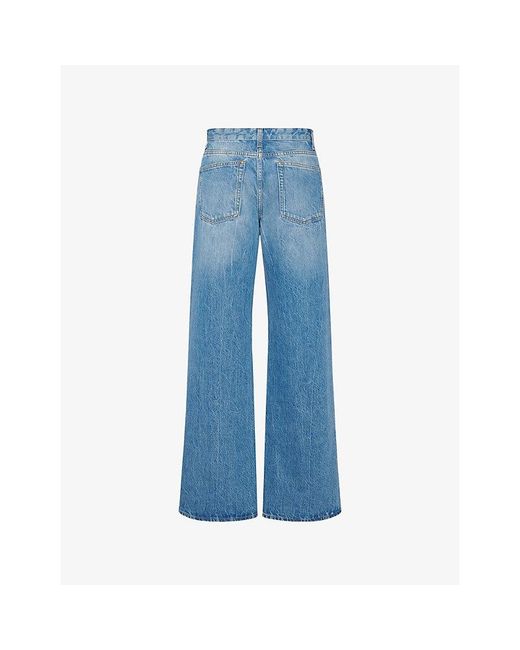 The Row Blue Eglitta Straight-Leg Mid-Rise Denim Jeans