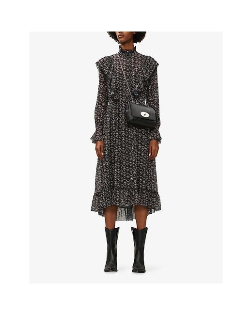 Mulberry Black Lily Leather Shoulder Bag