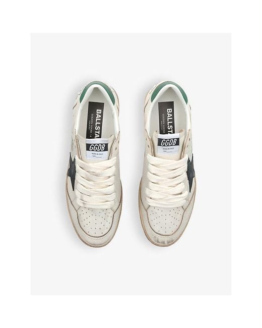 Golden Goose Deluxe Brand White Ballstar 10366 Leather Low-Top Trainers for men