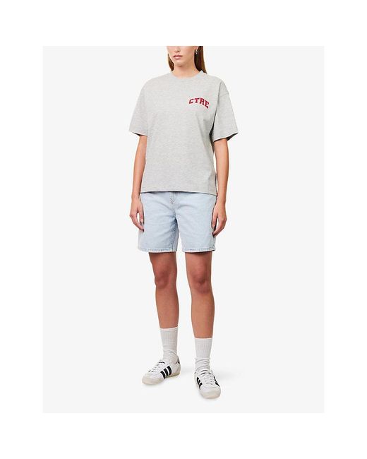 The Couture Club White Ctre Short-Sleeve Cotton-Jersey T-Shirt
