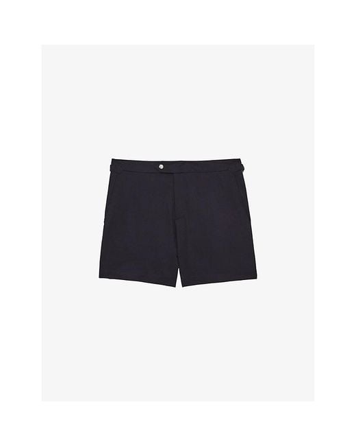 Reiss Blue Sol Striped Swim Shorts for men