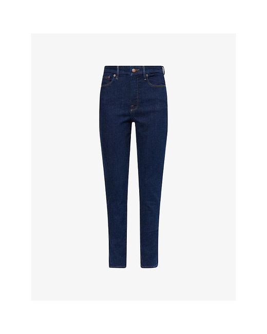 GOOD AMERICAN Blue Good Legs Skinny Stretch-Denim Jeans