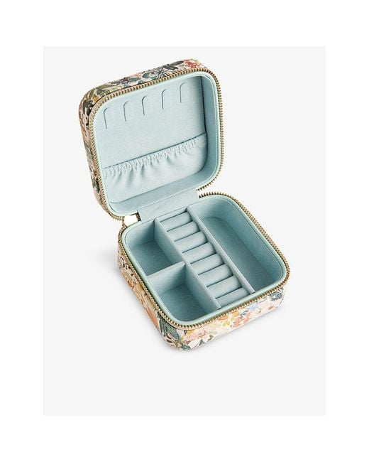 Ted Baker Metallic Beksia Floral Faux-leather Jewellery Case