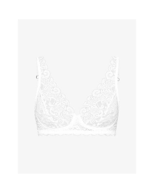 Hanro Blue Moments Lace Soft-Cup Bra