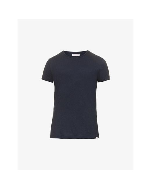 Orlebar Brown Blue Ob-T Crewneck Cotton-Jersey T-Shirt for men