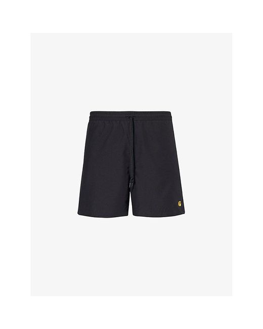 Carhartt Blue Chase Brand-patch Swim Shorts X for men