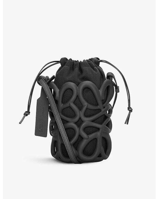 Loewe Black Anagram Rubber Cross-body Bag