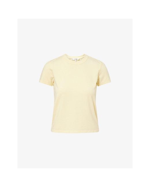 FRAME Natural The Vintage Baby Cotton-Blend T-Shirt