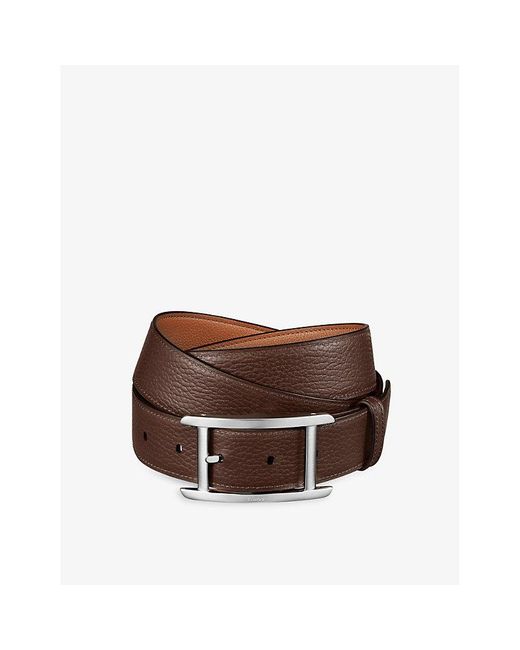 Cartier Brown Tank De Reversible Leather Belt
