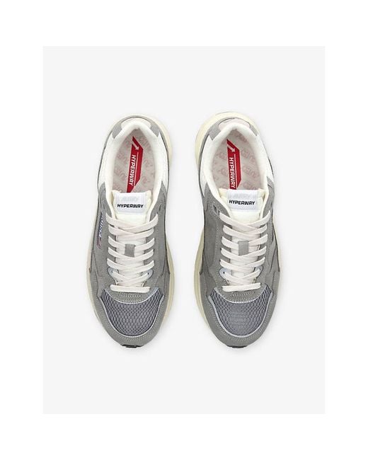 Autry White Hyperway Suede Trainers for men