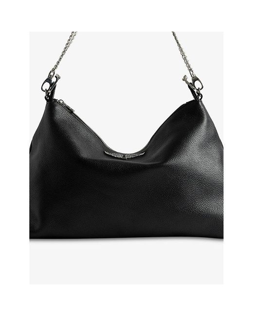 Zadig & Voltaire Black Jim Leather Shoulder Bag