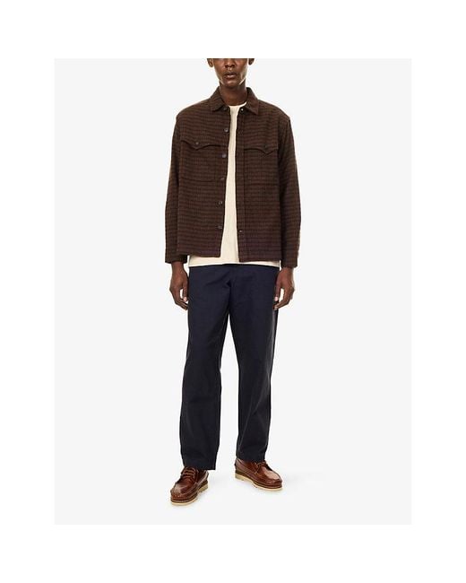 Barbour Blue Ursula Straight-Leg Cotton-Canvas Trousers for men