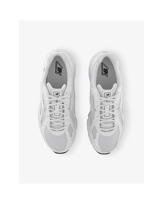 New Balance White 740 V2 Branded Mesh Low-Top Trainers for men