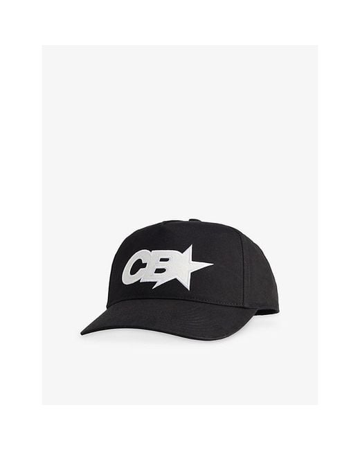 Cole Buxton Black Star Racing Embroidered Cotton Cap for men