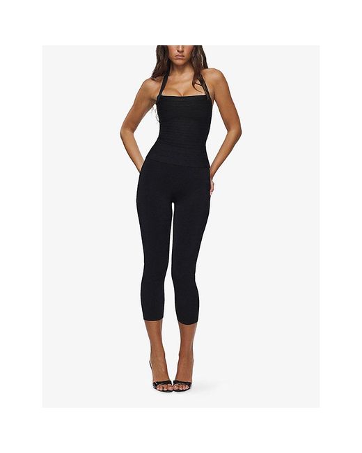 House Of Cb Black The Capri Classic Woven Bandage Trousers Xs (A-C Cup)