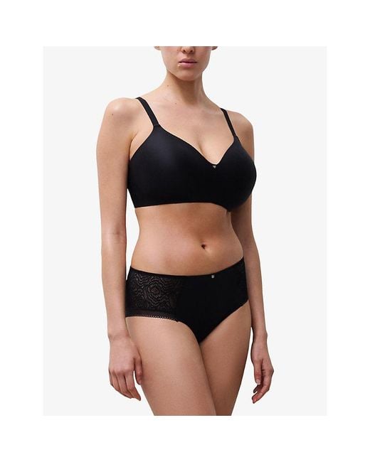 Chantelle Black C Jolie Wirefree Memory-Foam T-Shirt Bra