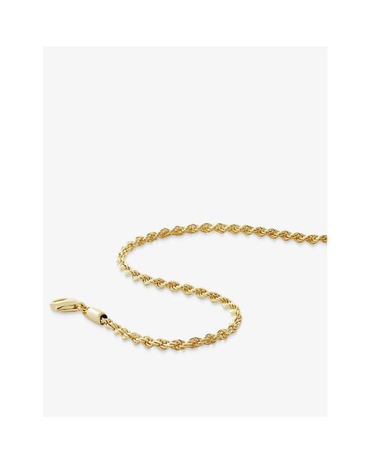 Monica Vinader White Rope 18Ct- Vermeil Plated Sterling- Chain Bracelet