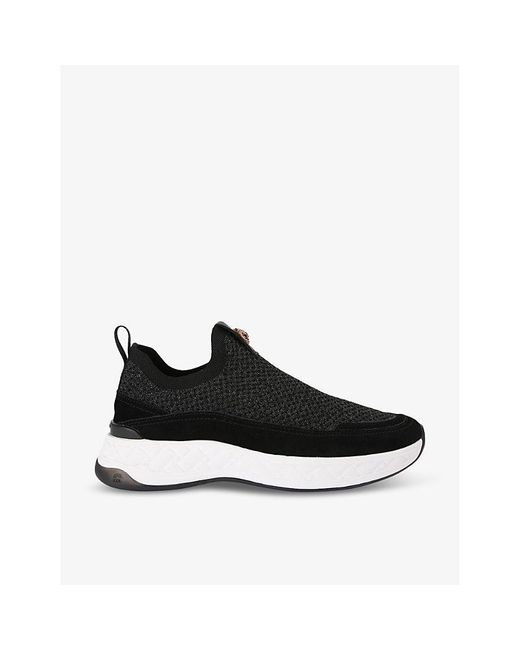 Kurt Geiger Black Kurt Geiger Trainers Silver Knitted Kensington