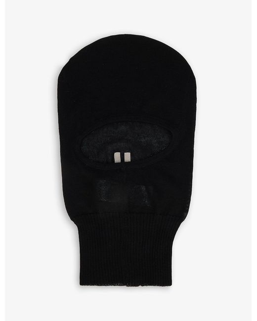 Rick Owens Skull Cashmere-knit Balaclava in Black for Men | Lyst