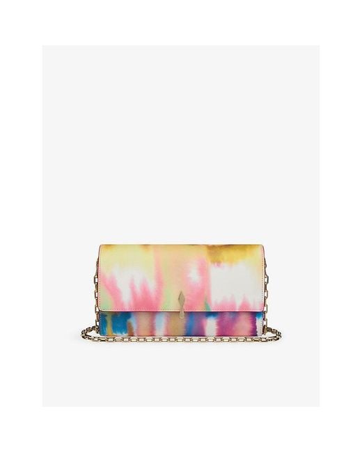 Christian Louboutin Pink Bettina Leather Wallet-On-Chain