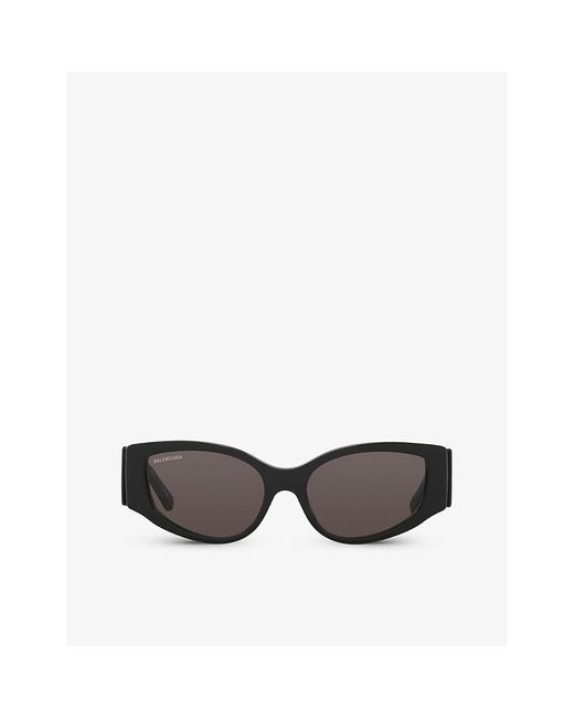 Balenciaga Black Bb0258s Cat-eye Acetate Sunglasses