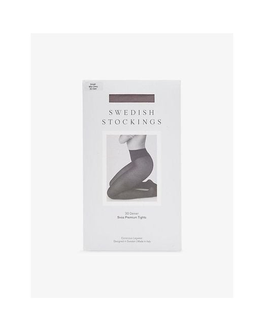 Swedish Stockings White Svea Premium 30 Denier Tights